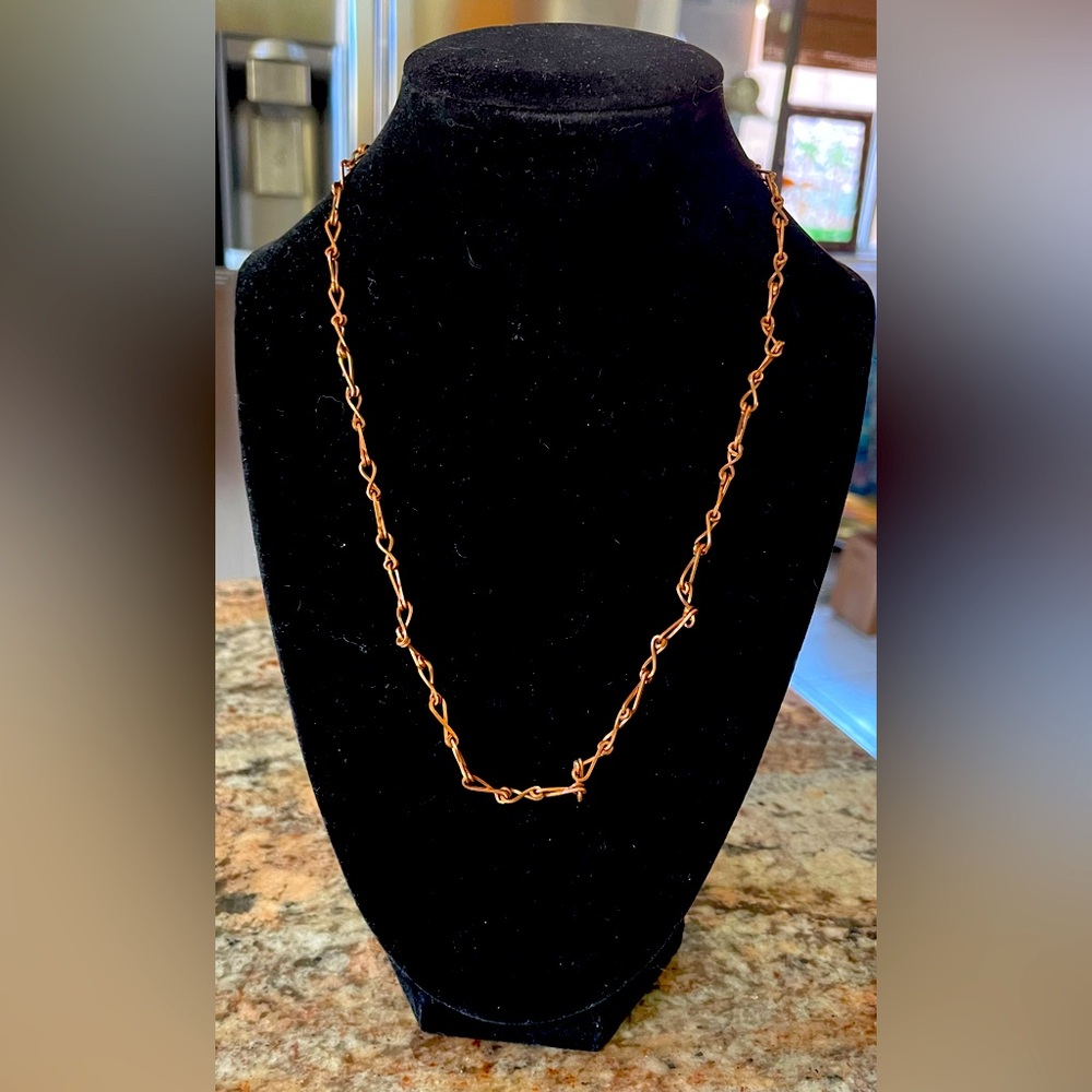 Copper Twisted Chain Necklace